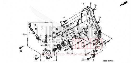 CARTER D'EMBRAYAGE GL1500SER de 1994